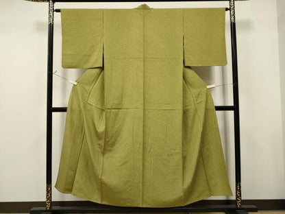 平和屋着物▽上質な小紋　単衣　吉祥文　正絹　逸品　CAAT9205dy