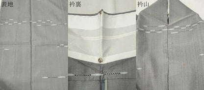 平和屋着物▽上質な紬 単衣 吉祥文 正絹 逸品 CAAT9206dy