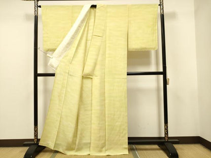 平和屋着物▽虹色創家 本郷大田子 小紋 単衣 霞文 正絹 逸品 未使用 CAAT9208dy
