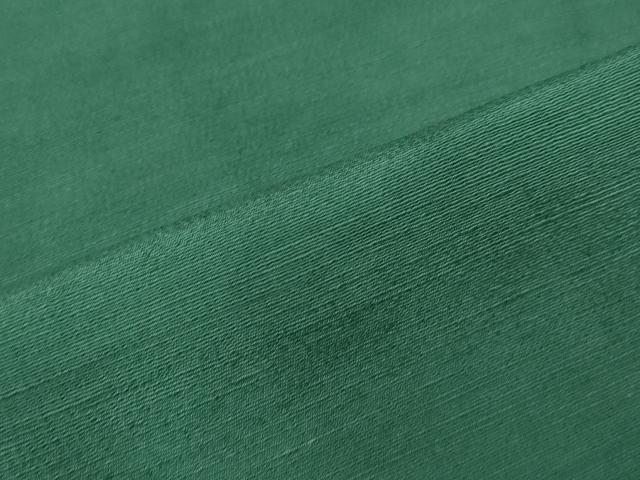 平和屋着物▽上質な色無地 単衣 お召縮緬 花緑青色 正絹 逸品 CAAT9214dy