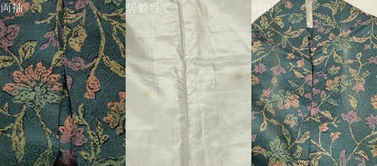 平和屋着物▽上質な小紋 単衣 更紗草花文 正絹 逸品 CAAT9218dy