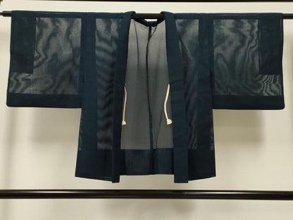 平和屋着物▽羽織 スリーシーズン 春夏秋 塵除け 紗 褐返色 正絹 逸品 CAAT9219dy