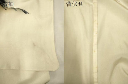 平和屋着物▽訪問着 単衣 手描き 風景文 暈し染め 正絹 逸品 CAAT9220dy