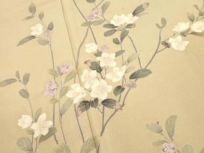 平和屋着物●訪問着 友禅 作家物 枝花文 正絹 逸品 CAAT9286dy