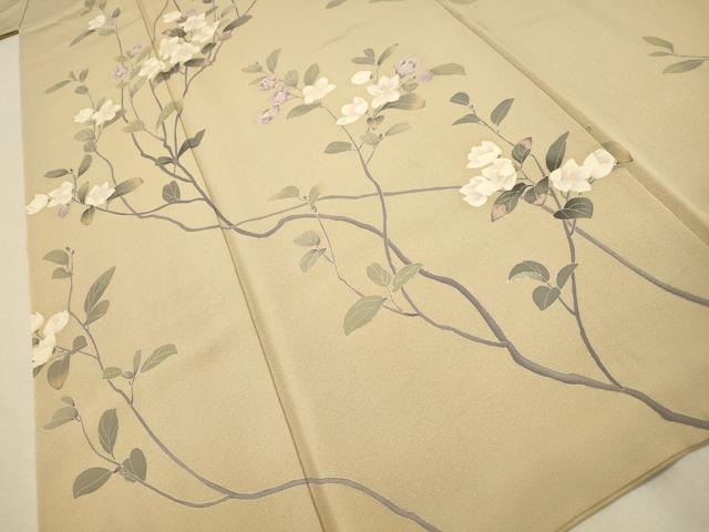 平和屋着物●訪問着 友禅 作家物 枝花文 正絹 逸品 CAAT9286dy