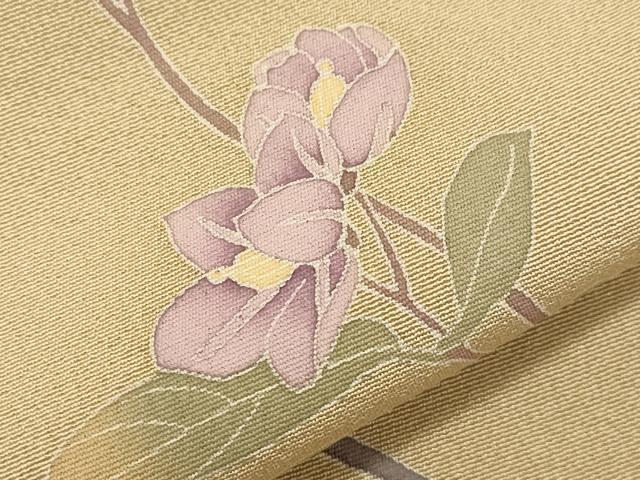 平和屋着物●訪問着 友禅 作家物 枝花文 正絹 逸品 CAAT9286dy