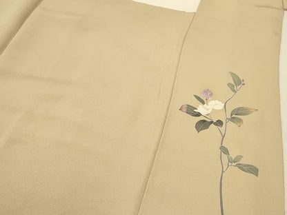 平和屋着物●訪問着 友禅 作家物 枝花文 正絹 逸品 CAAT9286dy