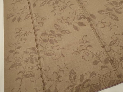 平和屋着物●上質な紬　草花文　三越扱い　正絹　逸品　CAAT9289dy