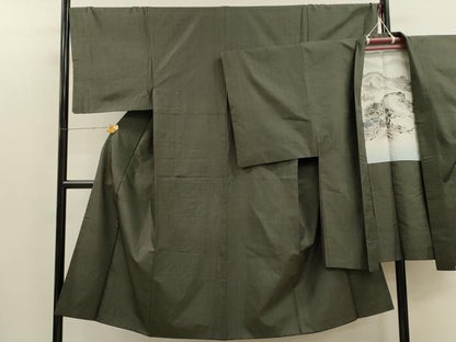 平和屋着物●男性 本場大島紬 アンサンブル 100亀甲 総詰め 正絹 逸品 CAAT9294dy
