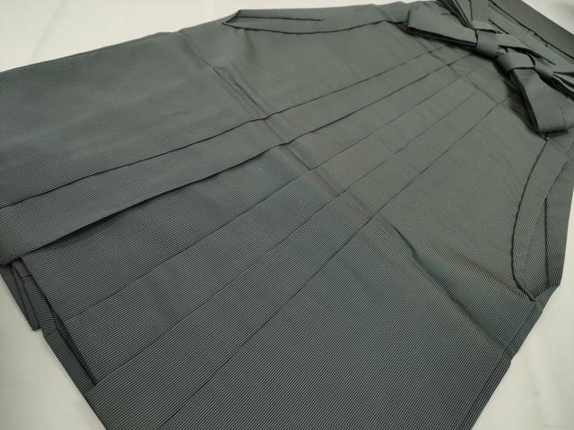 平和屋着物●男性　馬乗り袴　仙台平　縞　正絹　逸品　CAAT9299dy