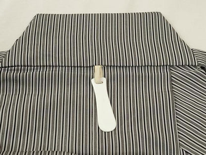 平和屋着物●男性　馬乗り袴　縞　正絹　逸品　CAAT9300dy