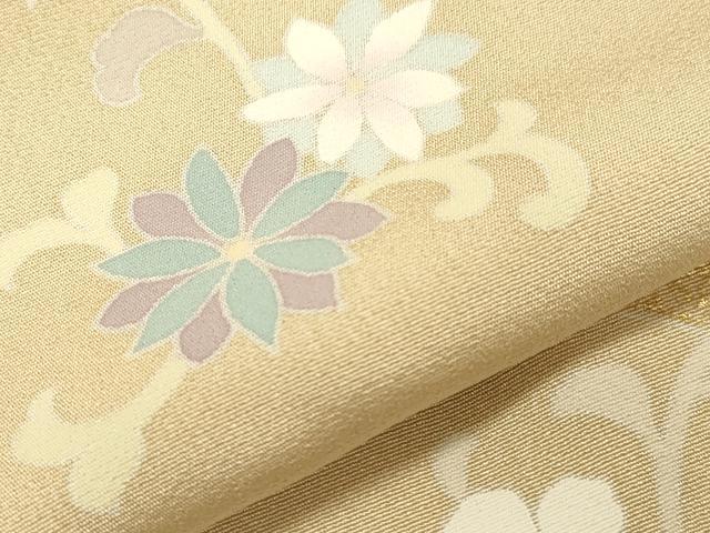 平和屋着物●訪問着 作家物 駒刺繍 草花文 暈し染め 金彩 正絹 逸品 CAAT9304dy