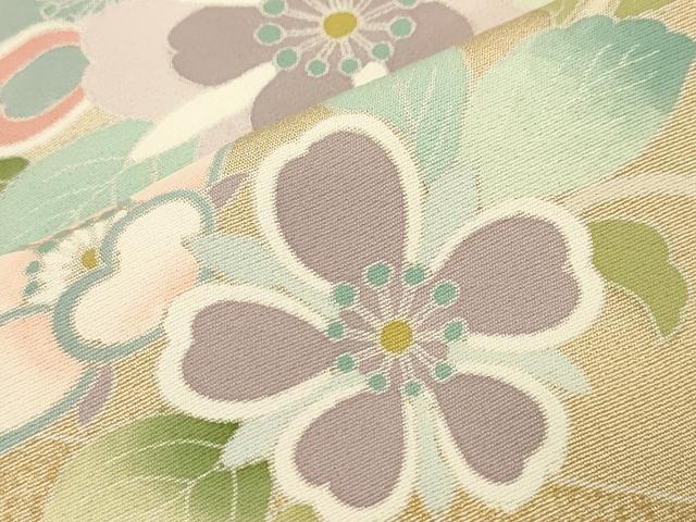 平和屋着物●訪問着 作家物 駒刺繍 草花文 暈し染め 金彩 正絹 逸品 CAAT9304dy