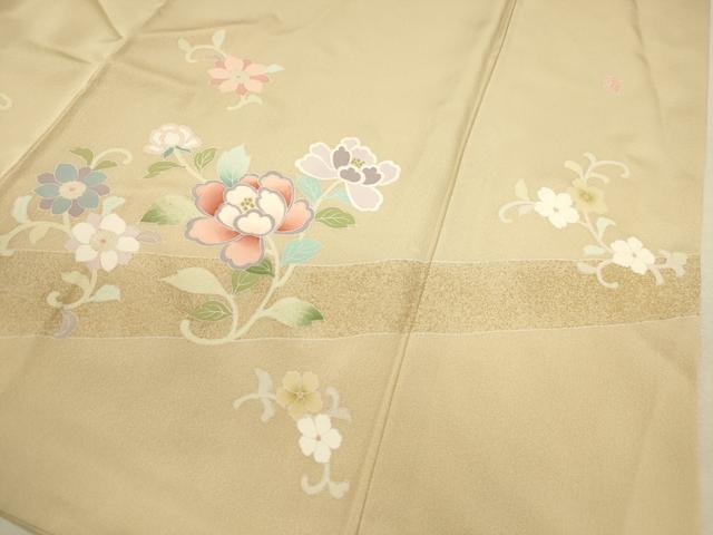 平和屋着物●訪問着 作家物 駒刺繍 草花文 暈し染め 金彩 正絹 逸品 CAAT9304dy