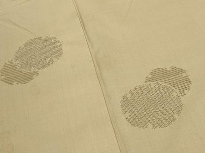 平和屋着物●結城紬　100亀甲　飛び亀甲柄　雪輪重ね文　正絹　逸品　CAAT9305dy