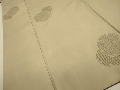 平和屋着物●結城紬　100亀甲　飛び亀甲柄　雪輪重ね文　正絹　逸品　CAAT9305dy