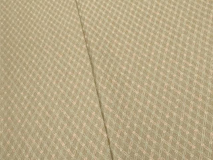 平和屋着物●上質な小紋 吉祥文 鬼しぼ縮緬 正絹 逸品 CAAT9318dy