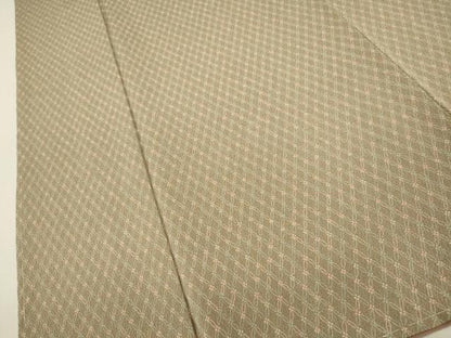 平和屋着物●上質な小紋 吉祥文 鬼しぼ縮緬 正絹 逸品 CAAT9318dy
