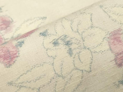 平和屋着物●上質な紬　草花文　やまと誂製　正絹　逸品　CAAT9321dy