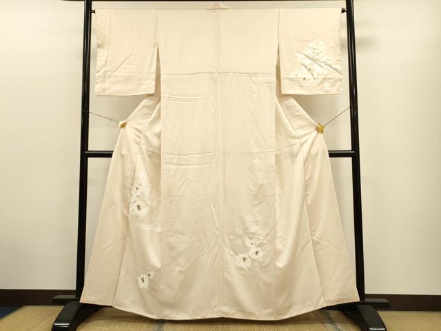 平和屋着物●訪問着 草花文 金銀彩 正絹 逸品 CAAT9324dy
