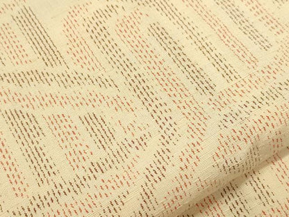 平和屋着物▽結城紬 単衣 吉祥文 鈴乃屋扱い 証紙付き 正絹 逸品 CAAT9396dy