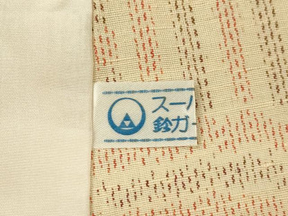 平和屋着物▽結城紬 単衣 吉祥文 鈴乃屋扱い 証紙付き 正絹 逸品 CAAT9396dy