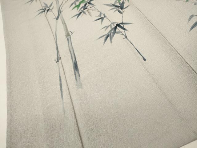 平和屋着物▽洗える最高級着物 ＜英＞はなぶさ謹製 色留袖 単衣 手描き 笹竹文 CAAT9398dy