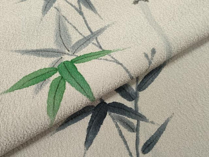 平和屋着物▽洗える最高級着物 ＜英＞はなぶさ謹製 色留袖 単衣 手描き 笹竹文 CAAT9398dy