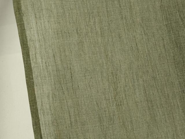 平和屋着物＊夏物 男性 小千谷ちぢみ 霞文 麻 逸品 CAAT9445dy