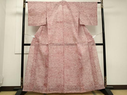 平和屋着物＊夏物　本場小千谷ちぢみ　乱菊　反端付き　麻　逸品　CAAT9455dy