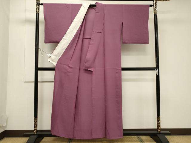 平和屋着物＊夏物 色無地 絽 梅紫色 正絹 逸品 CAAW9961gh