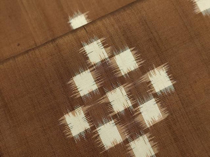 平和屋着物▽本場琉球絣 単衣 吉祥文 正絹 逸品 CAAT9496dy