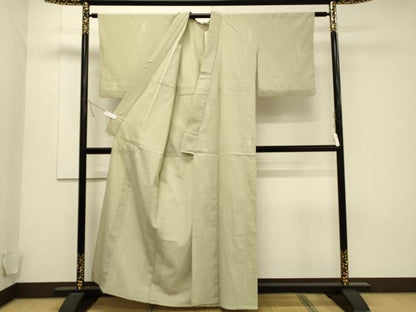 平和屋着物▽本塩沢 単衣 吉祥文 正絹 逸品 CAAT9508dy
