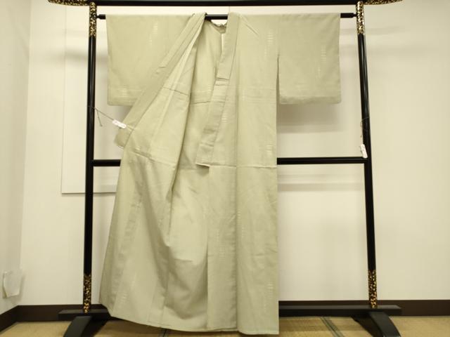 平和屋着物▽本塩沢 単衣 吉祥文 正絹 逸品 CAAT9508dy