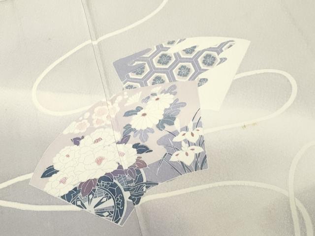 平和屋着物▽訪問着 単衣 地紙草花文 暈し染め そごう百貨店扱い 正絹 逸品 CAAT9510dy