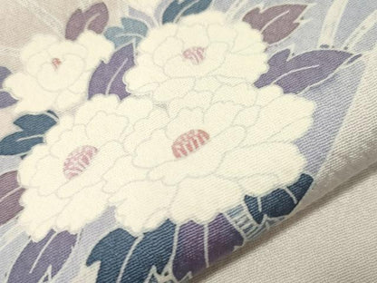 平和屋着物▽訪問着 単衣 地紙草花文 暈し染め そごう百貨店扱い 正絹 逸品 CAAT9510dy