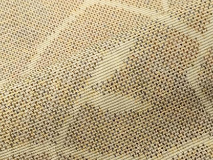 平和屋着物▽上質な紬　単衣　草木文　正絹　逸品　CAAT9513dy