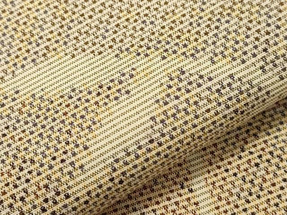 平和屋着物▽上質な紬　単衣　草木文　正絹　逸品　CAAT9513dy