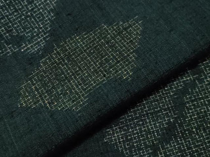 平和屋着物▽上質な紬 単衣 地紙文 正絹 逸品 CAAT9516dy