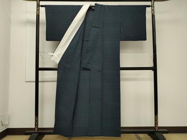 平和屋着物▽小紋 単衣 吉祥間道 CAAT9518dy