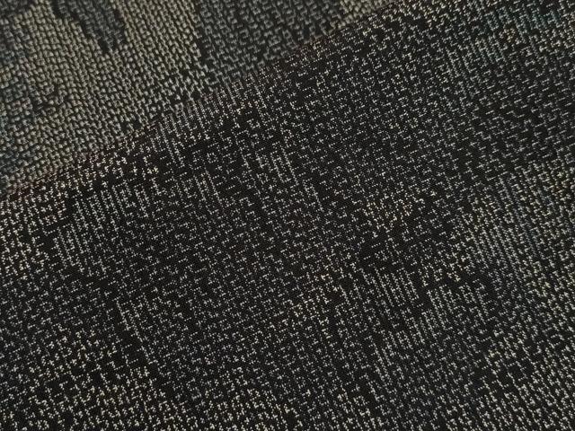 平和屋着物▽上質な紬 単衣 風景文 正絹 逸品 CAAT9519dy