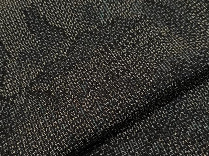 平和屋着物▽上質な紬 単衣 風景文 正絹 逸品 CAAT9519dy