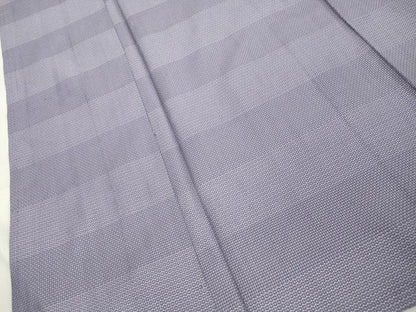 平和屋着物▽上質な紬 単衣 120亀甲 横段文 正絹 逸品 CAAT9524dy