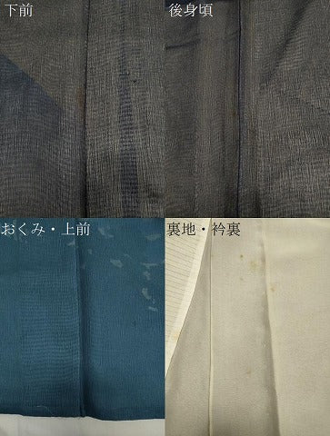 平和屋着物▽訪問着 無双 紗袷 紋紗×紗 風景文 正絹 逸品 CAAT9526dy