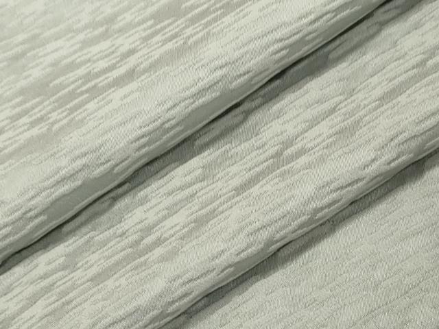 平和屋着物▽上質な色無地 単衣 エ霞地紋 青磁鼠色 正絹 逸品 CAAT9527dy