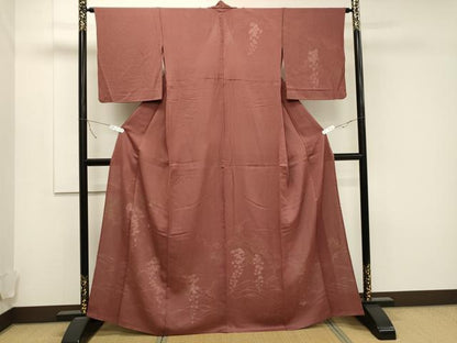 平和屋着物▽訪問着 無双 紗袷 紋紗×絽 草花文 銀彩 正絹 逸品 CAAT9528dy