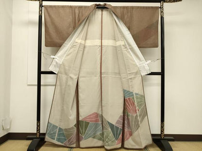 平和屋着物▽訪問着 無双 紗袷 紗×紗 吉祥文 正絹 逸品 CAAT9530dy