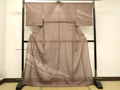 平和屋着物▽訪問着 無双 紗袷 紗×紗 草木文 金彩 正絹 逸品 CAAT9532dy