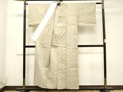平和屋着物▽小紋 横段吉祥文 CAAT9535dy