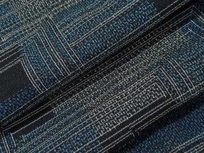 平和屋着物▽本塩沢 単衣 吉祥文 正絹 逸品 CAAT9537dy